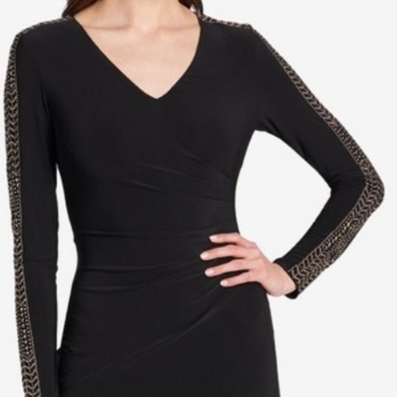 Guess Studded Ruched Sheath Dress - Picture 1 of 12